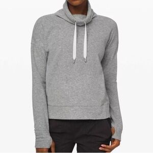 Lululemon Athletica Go Forward Pullover Lightweight Sweater Size Gray Pockets